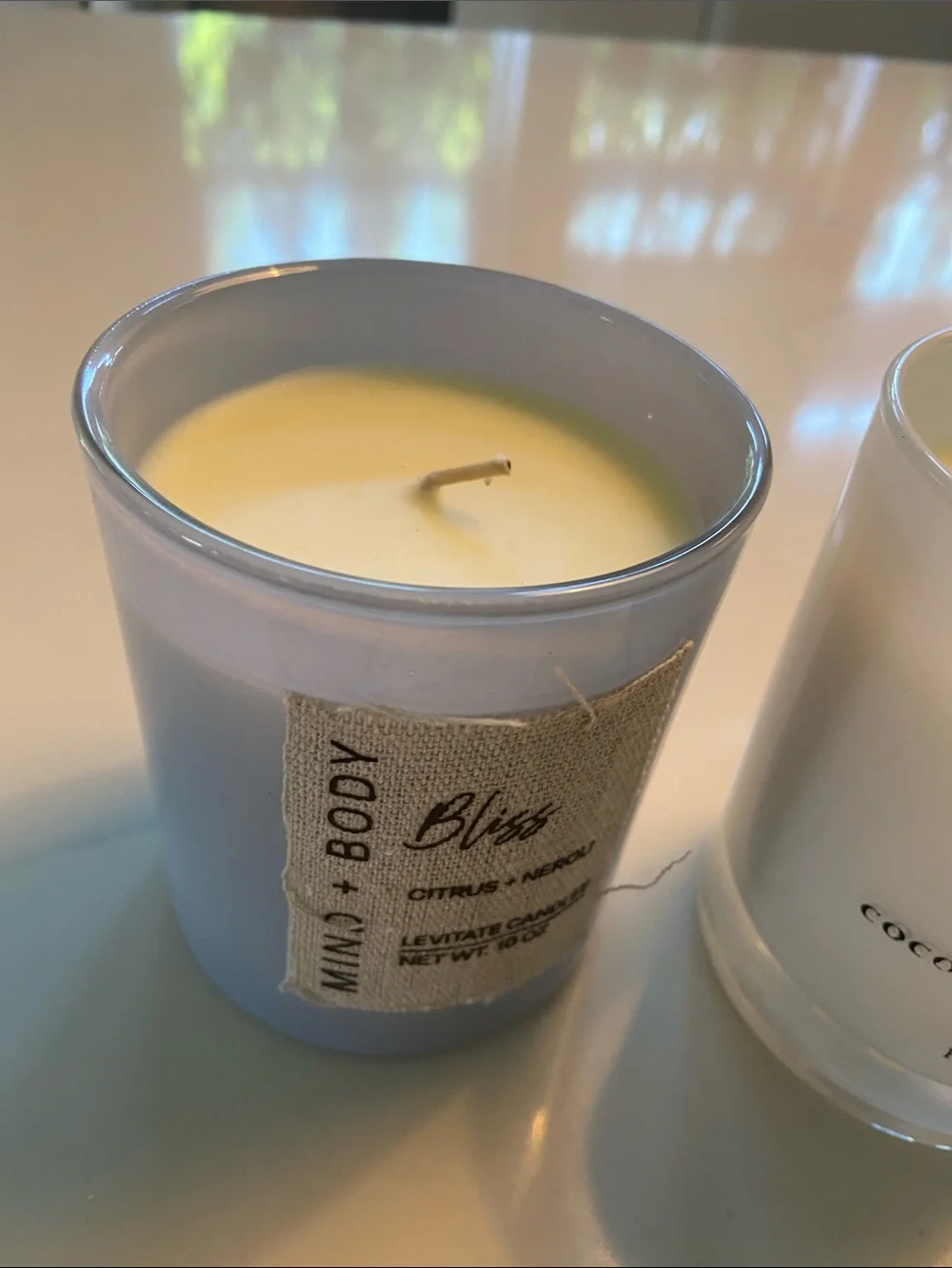 Storm Coconut & Beeswax Scented Candle — White